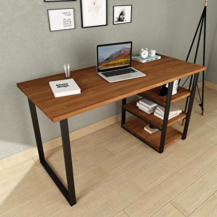 Woodesk Cpt4611-140 Çalışma Masası Ahşap 75 x 140 cm Ceviz 