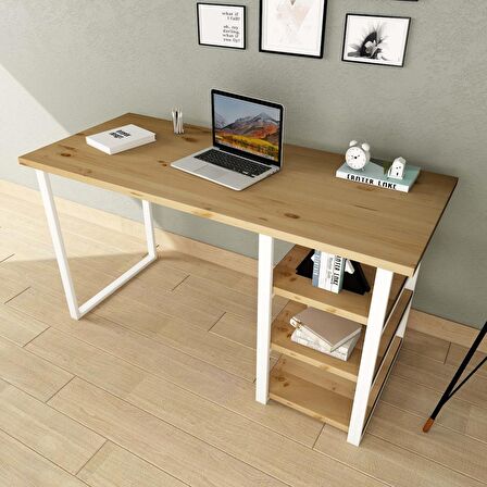 Woodesk Cpt4616-140 Çalışma Masası Ahşap 75 x 140 cm Açık Ceviz 