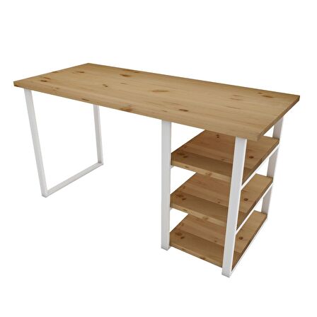 Woodesk Cpt4616-140 Çalışma Masası Ahşap 75 x 140 cm Açık Ceviz 