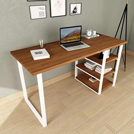 Woodesk Cpt4617-140 Çalışma Masası Ahşap 75 x 140 cm Ceviz 