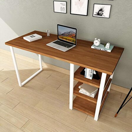 Woodesk Cpt4617-140 Çalışma Masası Ahşap 75 x 140 cm Ceviz 