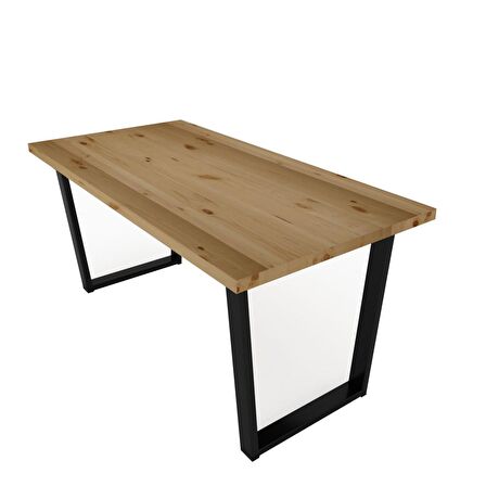 Woodesk Eylül Masif Natural Renk 180x80 Yemek Masası CPT7669-180