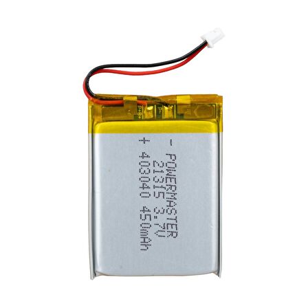 3.7 VOLT 450 MAH LİTYUM POLİMER PİL (44DEX34)