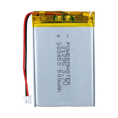 3.7 VOLT 500 MAH LİTYUM POLİMER PİL (44DEX34)