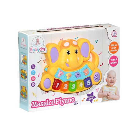 855-31A-24  Birliktoys, Babycim Masalcı Piyano-Fil FABBATOYS