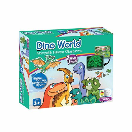 83915 Dino World Manyetik Hikaye Oluşturma FABBATOYS 