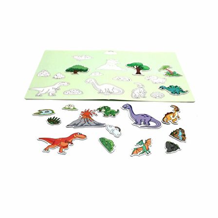 83915 Dino World Manyetik Hikaye Oluşturma FABBATOYS 