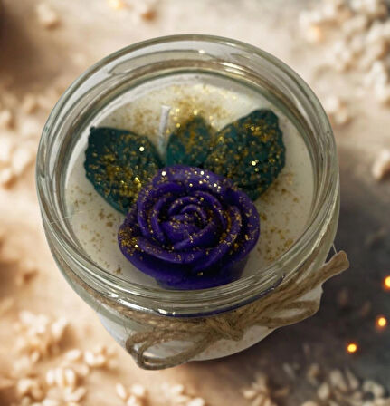 HARTOPİA Mistik Beyaz El Yapımı Dekoratif Mum – Aura Koleksiyonu