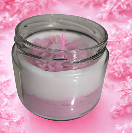 HARTOPİA Pembe Düş El Yapımı Dekoratif Mum – Aura Koleksiyonu