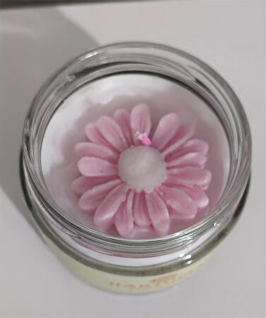 HARTOPİA Pembe Düş El Yapımı Dekoratif Mum – Aura Koleksiyonu