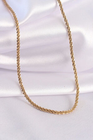 HediyeMarketim  Çelik Gold Renk Kolye