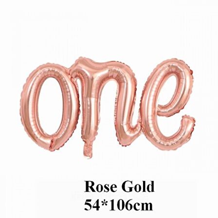 Rose Gold One Folyo Balon