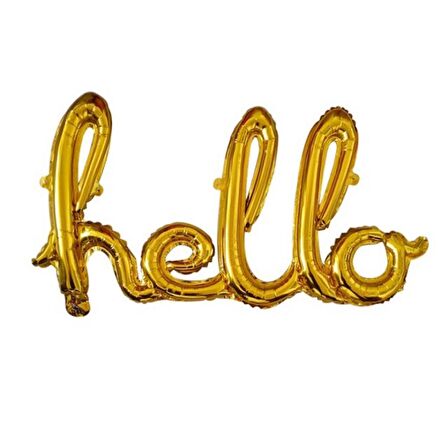 Gold Hello Folyo Balon
