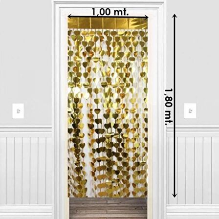 Metalize Kalpli Gold Arka Fon Süs