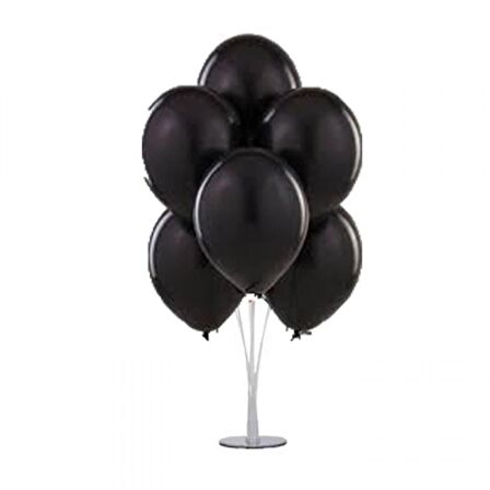 7 li Balon Demeti Siyah Balon