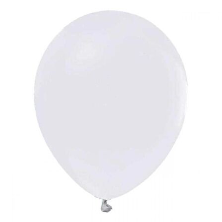100 lü Pastel Beyaz Balon 12 inç