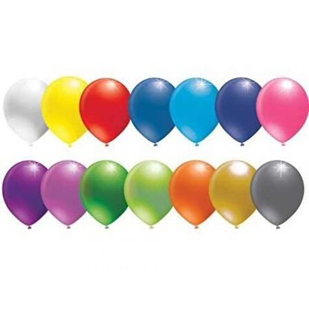 100 lü Pastel Karışık Balon 12 inç