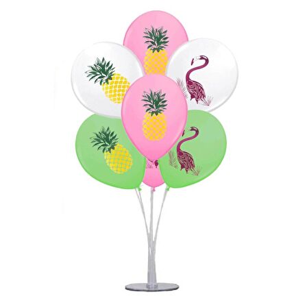 7 li Balon Demeti Flamingo