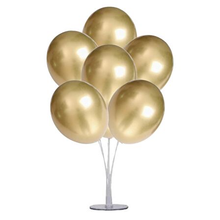 7 li Balon Demeti Krom Gold Balon