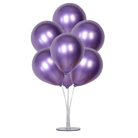 7 li Balon Demeti Krom Mor Balon