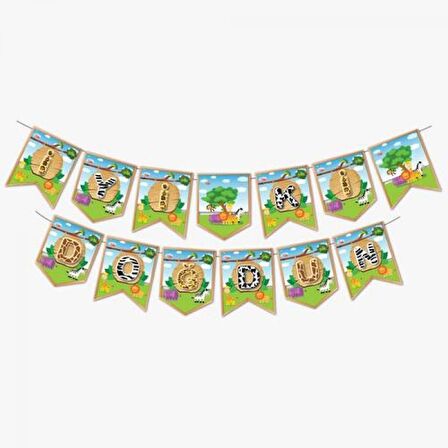 Safari Temalı İyi ki Doğdun Banner