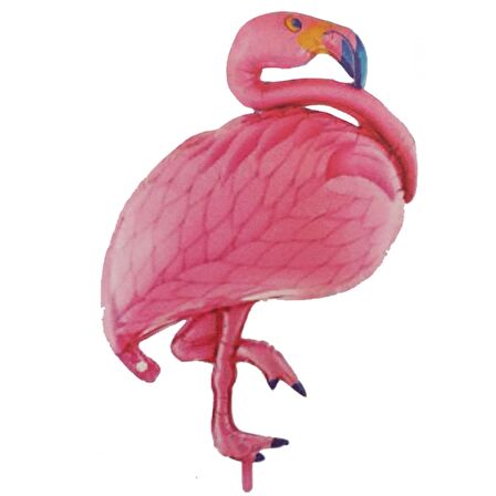 Flamingo Temalı Folyo Balon Pembe