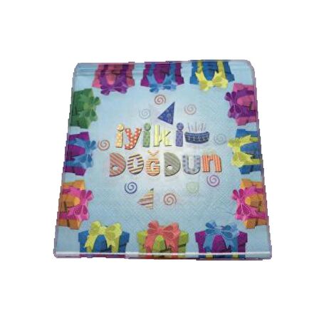 İyi Ki Doğdun Mavi Peçete