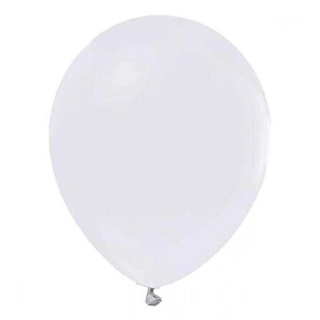 100 lü Metalik Beyaz Balon 12 inç