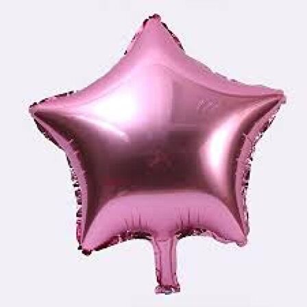 Yıldız Pembe 18 inç Folyo Balon