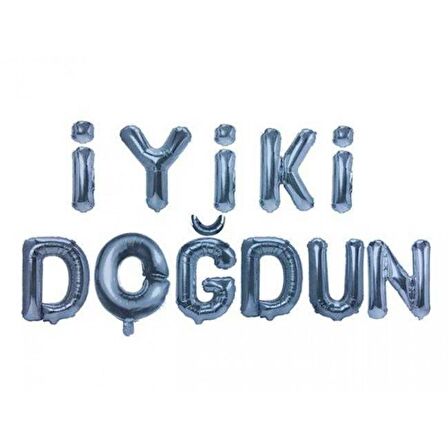 İyiki Doğdun Folyo Balon Gümüş