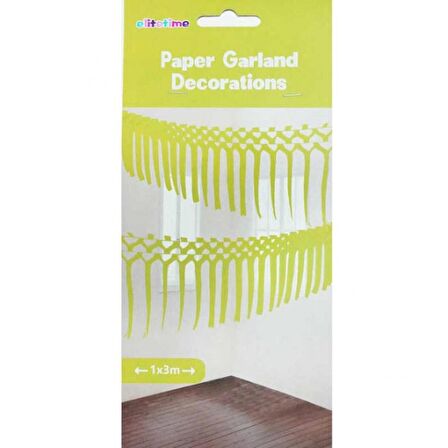 Arka Fon Sarı  Asma Süs