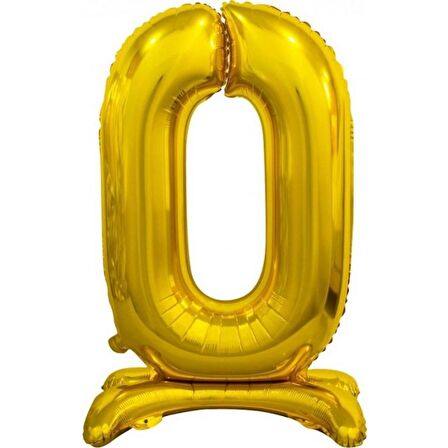 Ayakta Durabilen Gold 0 Rakam Folyo Balon