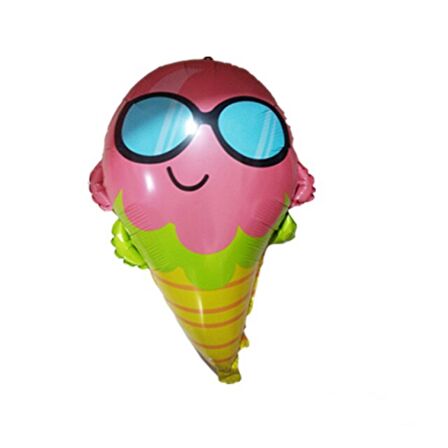 Gözlüklü Dondurma Folyo Balon