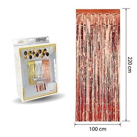 Metalize Rose Gold Arka Fon Süsü