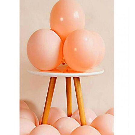 100 lü Balon Makaron Somon 12 inç