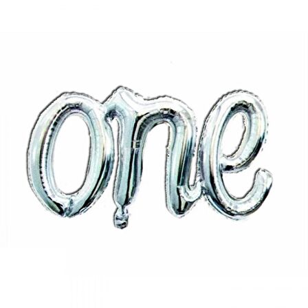 Gümüş One Folyo Balon