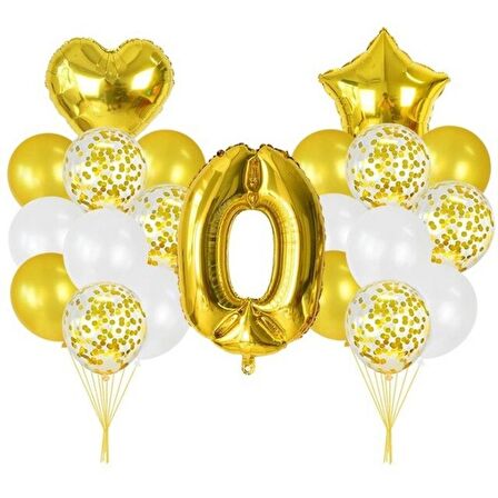 0 Yaş Gold Balon Seti