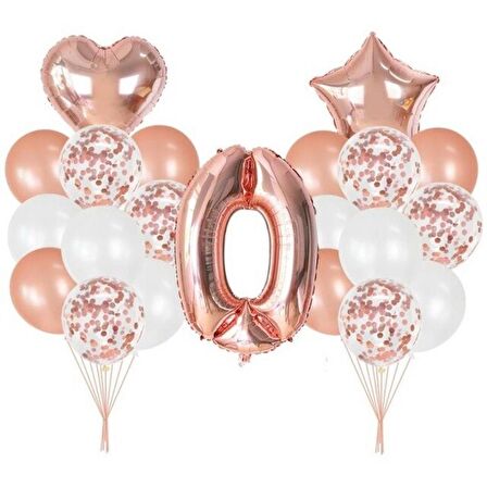 0 Yaş Rose Gold Balon Seti