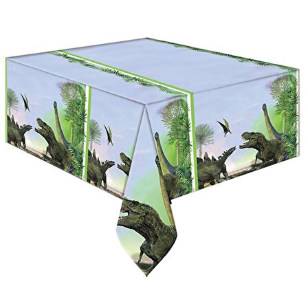Jurassik Dinozor Parti Masa Örtüsü 120x180 cm