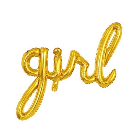 Gold Girl Folyo Balon
