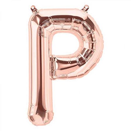 P Harf Rose Gold Folyo Balon 40 inc 100 cm