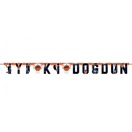 Basketbol İyi Ki Doğdun Uzar Yazı Banner