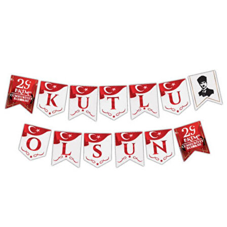 29 Ekim Cumhuriyet Bayramı Süslemesi (Banner )