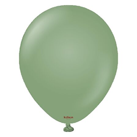 Retro Okaliptus Pastel Balon 100 lü
