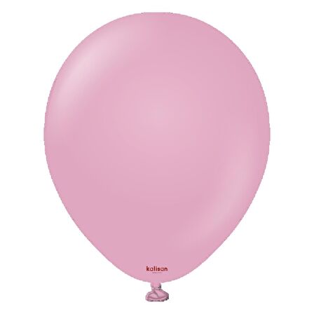Retro Toz Pembe Pastel Balon 100 lü