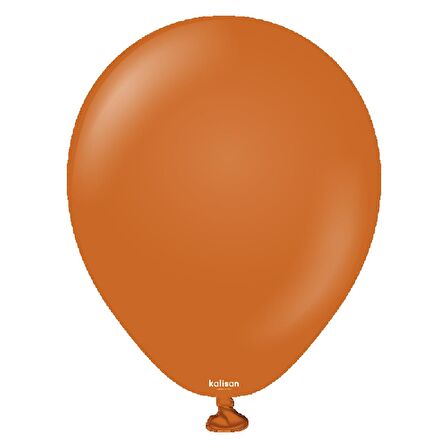 Retro Yanık Turuncu Pastel Balon 100 lü 5 inç