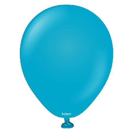 Retro Mavi Cam Pastel Balon 100 lü 5 inç