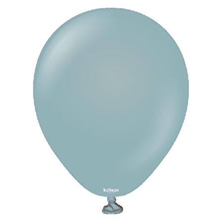 Retro Fırtına Mavisi Pastel Balon 100 lü 5 inç