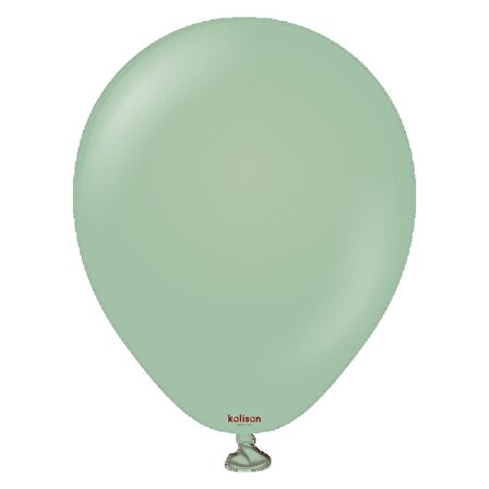 Retro Kış Yeşili Pastel Balon 100 lü 5 inç