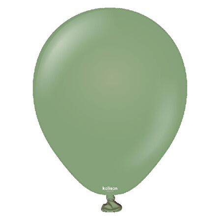 Retro Okaliptus Pastel Balon 100 lü 5 inç